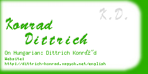 konrad dittrich business card